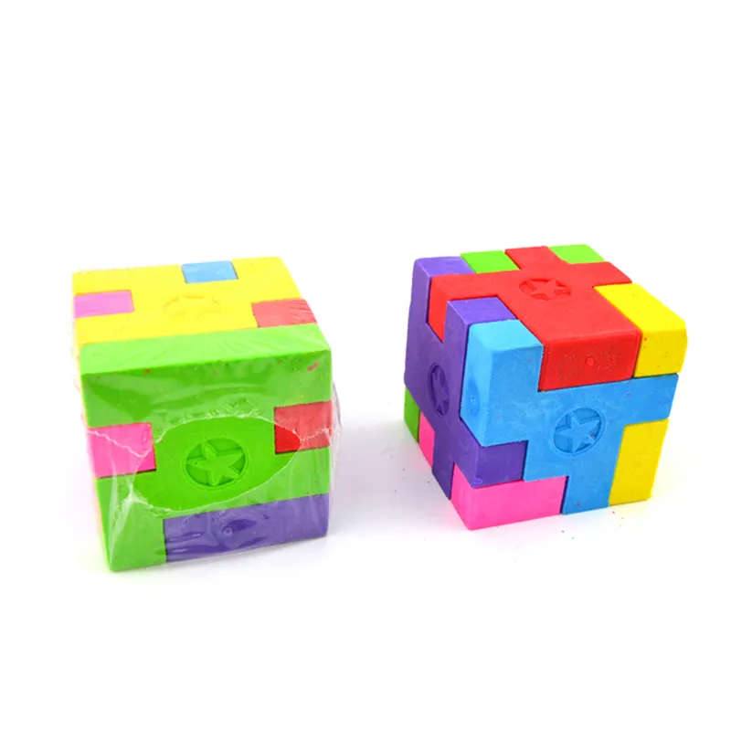 amscan 9902005-01 Colorful Puzzle Cube Eraser Party Favor-1 Pc 
