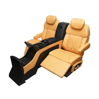 Asiento de coche eléctrico ajustable VIP, asiento de cuero de lujo para suv, con consola, reposabrazos, pantalla táctil, Sistema Inteligente