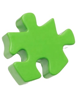 Balles anti-stress en mousse PU en forme de puzzle, cadeaux promotionnels personnalisés avec logo - Product Image 3