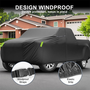 Truck Car Cover <b>Waterproof</b> All Weather Full Outdoor Pickup Cover UV Windproof Snow Rain Dust Hail Resistant OEM - Product Image 2