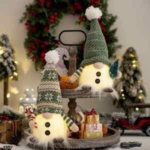 แถบหมวกผ้ากำมะหยี่ไฟตกแต่งคริสต์มาสใหม่ที่ถืออ้อยถือเข็ม<span class=keywords><strong>สน</strong></span>การแสดงหน้าต่างรูดอล์ฟ - Product Image 4