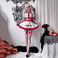 Costume d'infirmière sexy pour femme adulte pour Halloween, uniforme de médecin, jupe d'infirmière, jeu de rôle sur scène, costume d'anime