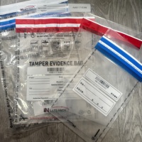 Sacs sous vide anti-effraction en PEHD rouge durable pour la protection des documents et dossiers confidentiels
