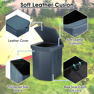 Inodoro Portátil Elevado para Adultos - Diseño Cómodo y Robusto, Cubo <span class=keywords><strong>de</strong></span> <span class=keywords><strong>Basura</strong></span> <span class=keywords><strong>de</strong></span> Poliéster, Características Multifuncionales, Bolsa - Product Image 3