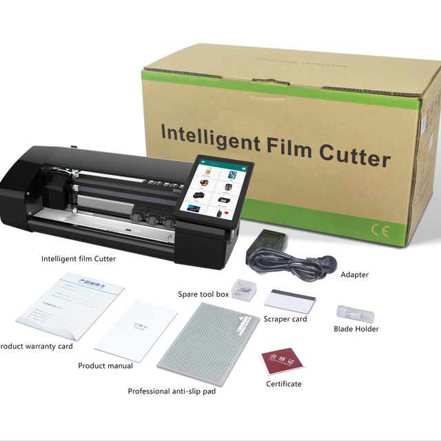 Wholesale Big Screen Customized Fully Automatic Unlimited Cuts Black Cutting Plotter Machine for Hydrogel TPU Screen Protector