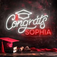 Enseigne néon LED personnalisée Winbo pour logo d'entreprise, événement de remise de diplôme, mariage, joyeux anniversaire, enseigne néon LED personnalisée