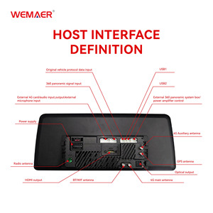 Wemaer OEM 12.3 inch 6 + 128 Android 11 xe Stereo DIN đôi màn hình cảm ứng 2 Din Xe đài phát thanh Video autoradio GPS Wifi BT FM RDS - Product Image 4