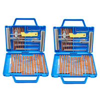 Kit d'outils portable pour réparation rapide des pneus, ensemble de 28 bouchons pour pneus sans chambre à air pour scooter, moto, véhicule tout-terrain