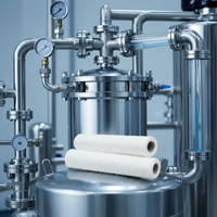 Filtre industriel multi-usages |   Fil de coton dégraissé en acier inoxydable pour bobinage de circuits imprimés/électrodéposition/traitement de l'eau