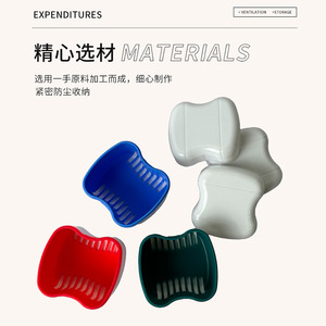 Caja de almacenamiento para retenedores dentales, para limpiar dientes, aparatos ortopédicos, dentaduras postizas, dientes de leche, almacenamiento portátil de ortodoncia y dientes de niños - Product Image 1
