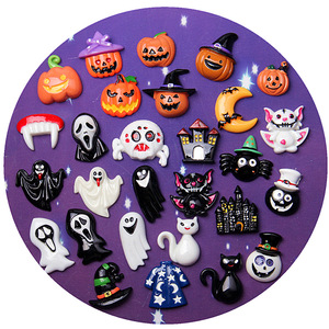 Nouvelle citrouille d'Halloween pour DIY fantôme, accessoires de pendentif pour le Festival des Fantômes, technique d'huile coulante, coque de téléphone portable, accessoires pour cheveux - Product Image 5