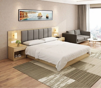 Maßgefertigte Moderne Luxus-Hotelzimmer-Sets Europäischer Stil Melamin-Platten Wasserbeständige Umweltfreundliche Langlebige Möbel 5 Sterne
