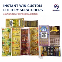 Cartes à gratter de loterie personnalisées instantanées, billets de loterie, jeu de hasard, cartes à gratter gagnantes, cartes à gratter de loterie