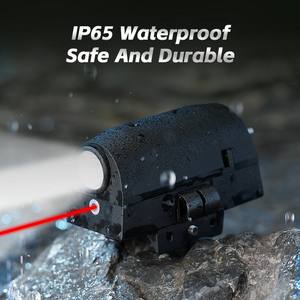 ZF-FL-002 Compact Tactical LED Lanterna Mais Poderoso Laser Vermelho Tipo-C Carregamento Conveniente para Caça Atividades ao Ar Livre - Product Image 5