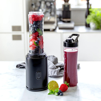 Promo Blender Smoothie Pribadi, Protein Shake, Rumah & Gym, Hitam, Buah Beku, Penghancur Es, Makanan Bayi