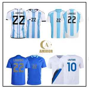 Camisa de futebol masculina infantil inter milan Lautaro no 10, uniforme personalizado para a temporada, 23-24