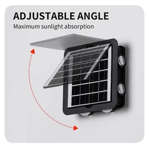 2026 xu hướng mới không thấm nước sáng sân LED năng lượng mặt trời tường máy giặt ánh sáng đèn đen 15 vườn 90 Luces solares IP65 DC - Product Image 3