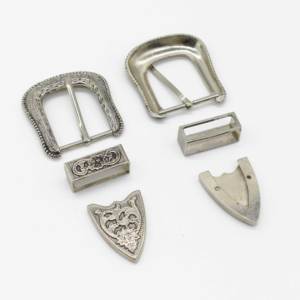 La nueva moda occidental 3 piezas hebilla de aleación 20-25mm conjunto de hebilla de cinturón - Product Image 2