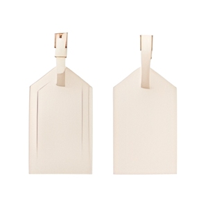Custom Fashionable Letter Pattern Leather Luggage <b>Tag</b> with LOGO Printing Premium PU Material Personalized Travel <b>ID</b> - Product Image 1