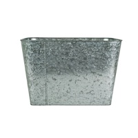 Seau à glace galvanisé de 4,9 gallons pour boissons, idéal pour les fêtes