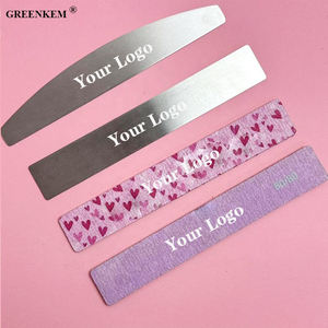 <span class=keywords><strong>Lima</strong></span> de <span class=keywords><strong>uñas</strong></span> de media luna <span class=keywords><strong>rosa</strong></span> lavable de grano 100/180, bloque de lija fuerte personalizable para <span class=keywords><strong>uñas</strong></span>, limas de <span class=keywords><strong>uñas</strong></span> 80/80 - Product Image 2