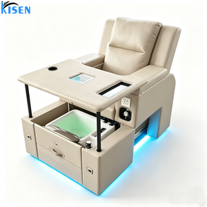 KISEN Professional Luxury Modern Lounge Reclining Manicure Foot Spa Electric Massage Beauty Nail Salon Luxe Spa Pedicure <b>Chair</b> - Product Image 6