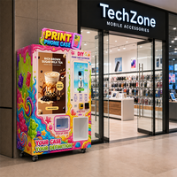 Máquina Expendedora Comercial de Fundas para Teléfonos con Pantalla Dual para Impresión de Fundas, Ideal para Calles y Centros Comerciales
