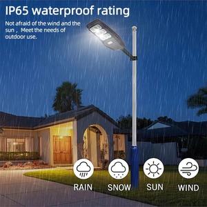 ไฟถนนพลังงานแสงอาทิตย์ LED กลางแจ้งตรวจจับ IP65ลูเมนสูงกำหนดเองพร้อ<span class=keywords><strong>ม</strong></span>แบตเตอรี่ LiFePO4 100W/200W - Product Image 6