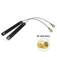 Antenne interne 4G LTE 700-2700 MHz, antenne PCB GSM 2G 3G 4 GHz 5DBI avec connecteur dénudé SMA/UFL/CRC9/MMCX