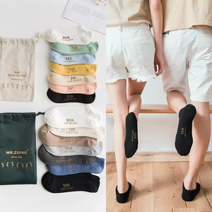 Chaussettes basses de sport en coton personnalisées avec logo – Nouveauté tendance pour hommes et femmes (modèle couple) - Product Image 6