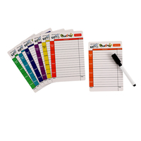 Planificateur de repas hebdomadaire décoratif Art Déco A4 A5, magnétique pour réfrigérateur, effaçable à sec, mobile, sans colle, pour la famille, la maison, le bureau, l'école