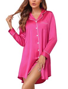 Vendita calda <span class=keywords><strong>camicia</strong></span> da <span class=keywords><strong>notte</strong></span> in raso per le donne <span class=keywords><strong>camicia</strong></span> da <span class=keywords><strong>notte</strong></span> a <span class=keywords><strong>manica</strong></span> <span class=keywords><strong>lunga</strong></span> pigiama vestito ragazzo <span class=keywords><strong>camicia</strong></span> da <span class=keywords><strong>notte</strong></span> S-XXL - Product Image 3