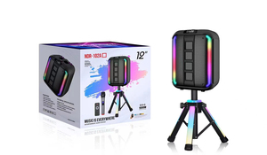Barre de son portable NDR-102A/B de 12 pouces, haut-parleurs HiFi DJ, haut-parleurs originaux pour karaoké avec micro et <span class=keywords><strong>Bluetooth</strong></span> - Product Image 3