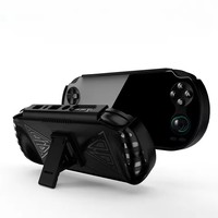 Étui de protection en TPU avec support pour Anbernic RG Vita Pro/Vita, design ergonomique avec support inclus, résistant aux chutes et aux rayures