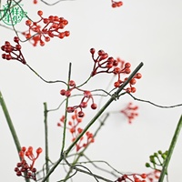 Großer Künstlicher 140cm Frucht- und Beeren-Rattan-Zweig Blumenweiden-Arrangement für Küchen-Dekoration und Tischdekoration zu Hause