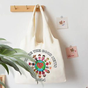 Bolsa de Lona Personalizada con Diseño de la Conferencia de la Iglesia de Jesua 2024, para Viajar, con la Frase 'Declarar la Buena Nueva' - Product Image 6