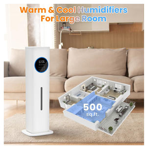Pelembab udara dengan lampu UV, 8L hangat dan dingin, atas kabut mengisi air untuk ruang besar dengan lampu UV, sterilisasi ultrasonik, dudukan kabut dingin - Product Image 2