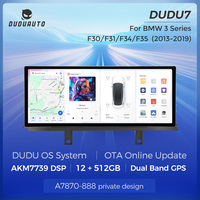 DUDUAUTO DUDU7 8 cœurs Android 13 CarPlay sans fil Android Auto 12,3 pouces pour BMW EVO Série 3 F30 F31 F34 F35 2013-2019 4G LTE