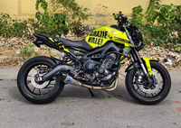 Motor Yamaha MT-09 Naked Street Bekas, 890cc Tiga Silinder Berpendingin Cair, Warna Monster Kuning Cerah