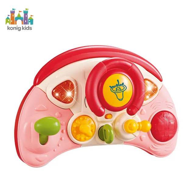 Konig Kids 3 in1おもちゃサプライヤーJuguetesPara Bebeステアリングホイールライト付き教育玩具幼児用音楽玩具画像