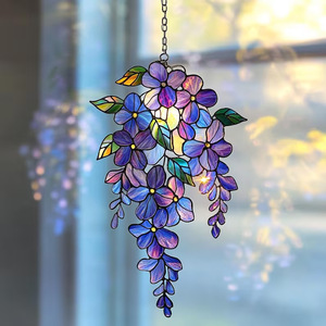 Decoración de Jardín y Ventana de Acrílico con Ramas de Glicinia, Estilo Bohemio Moderno y Minimalista, Hecha a Mano, Envío Directo - Product Image 1