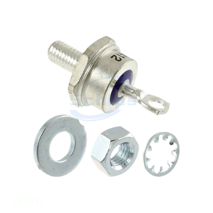 Manufacturer Channel Single Diodes Electronic Components DIODE STANDARD REV 1600V 85A DO5 DO-203AB, DO-5, Stud S85YR - Product Image 1