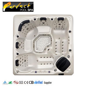 Cinq personnes surdimensionnées utilisent Smart Outdoor Massage Hot Tub <span class=keywords><strong>Spa</strong></span> Tubs - Product Image 6