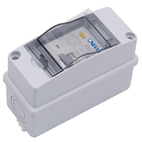 Boîtier de distribution extérieur étanche CNFLY IP65 HT 2 voies 1P+N 63A avec protection contre les fuites à la terre