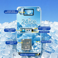 Máquina Expendedora de Hielo en Bolsas Totalmente Automática, Certificada por CE y ETL, para Gasolineras y Parques Comerciales, con Agua de Ósmosis Inversa