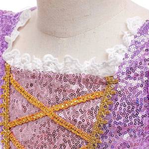 Collier et bague Rapunzel pour filles HP avec couronne pour fête d'anniversaire, Halloween, Noël, spectacle, déguisement de princesse - Product Image 3