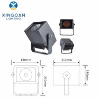 Lampe LED de jardin rectangulaire de type COB à couleur RVB avec garantie de 3 ans, étanche IP65, 15W 30W 50W, pour l'extérieur