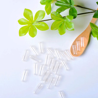 Capsules végétales transparentes HPMC en gros, tailles 000, 00, 0, 1, 2, 3, 4 – Coques de capsules végétales claires en pullulan