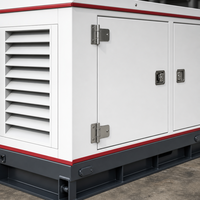 Groupe électrogène diesel étanche de 15 kW pour alimentation de secours résidentielle LINGGE Triphasé 400V 50Hz avec ATS