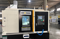 Tour CNC à tourelle automatique QT150, machine de tournage-fraisage légère de haute précision, commande CNC FANUC, 3 axes, 12 stations d'outillage